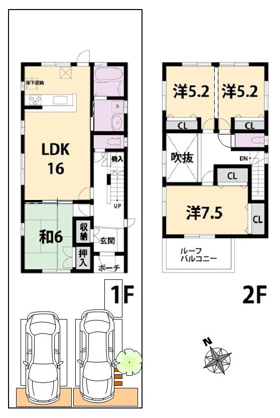 Floor plan. 29,800,000 yen, 4LDK, Land area 141.14 sq m , Building area 102.67 sq m