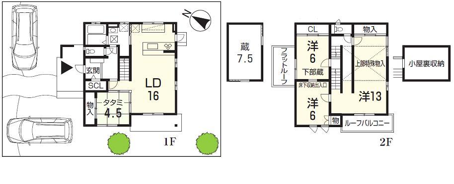127 No. land Floor plan