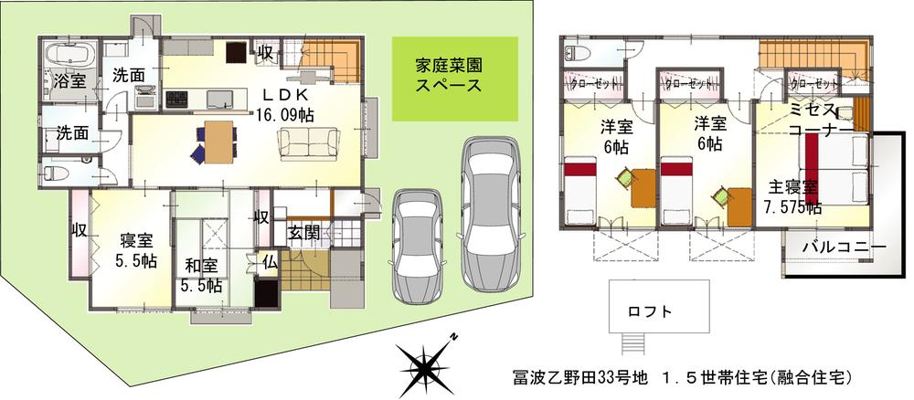 Floor plan. (No. 33 locations), Price 31,507,000 yen, 5LDK, Land area 154.12 sq m , Building area 119.14 sq m