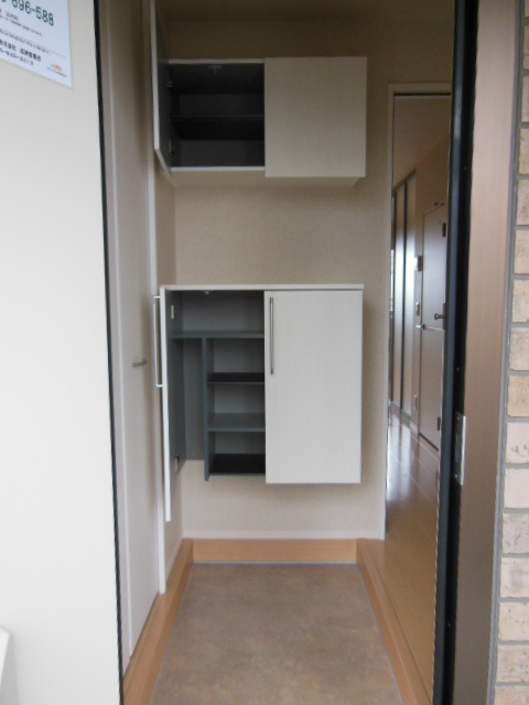 Entrance. Shoe box