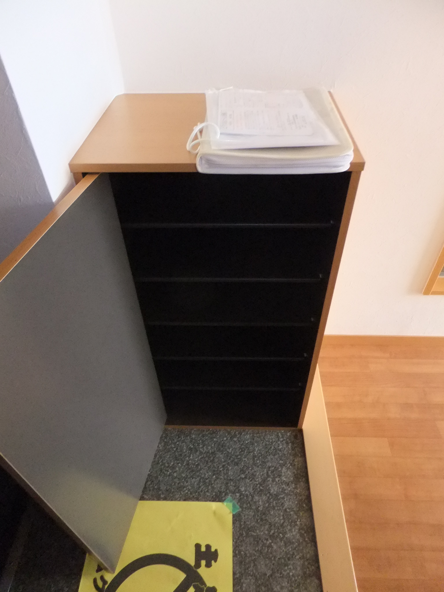 Entrance. Shoe box