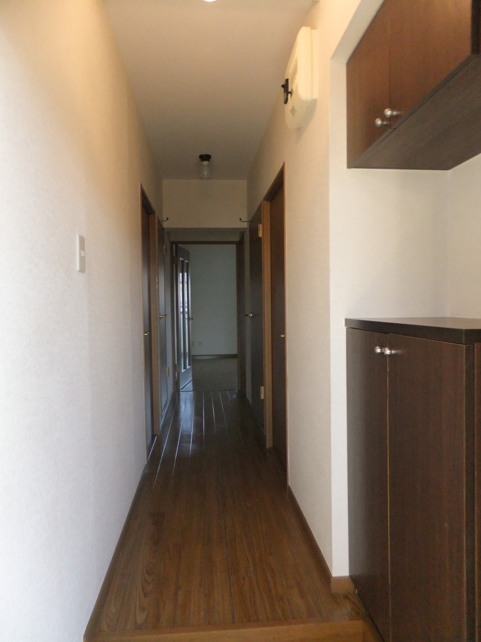 Entrance. You of is the shoe box located on the right