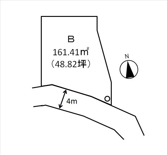 Compartment figure. Land price 12,693,000 yen, Land area 161.41 sq m