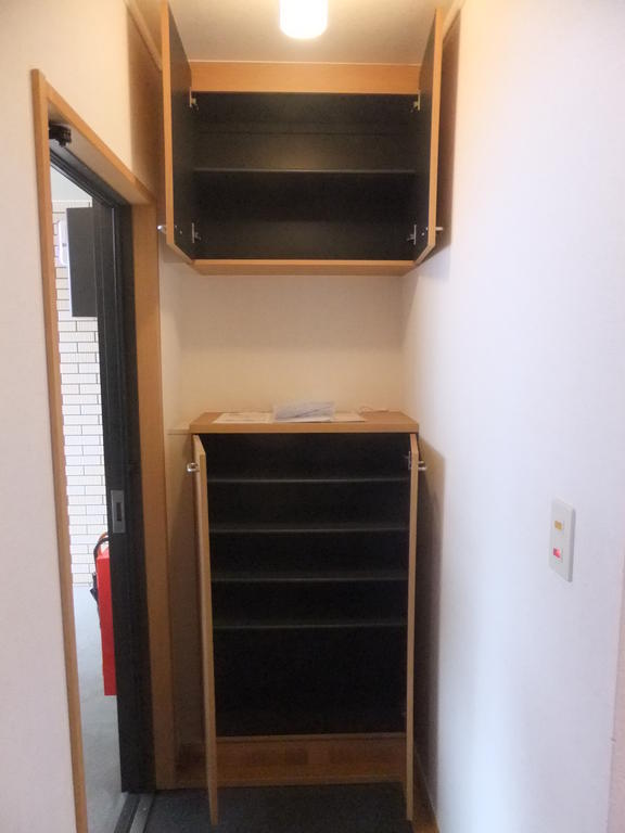 Entrance. Shoe box