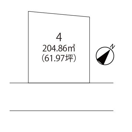 Compartment figure. Land price 16,731,000 yen, Land area 204.86 sq m