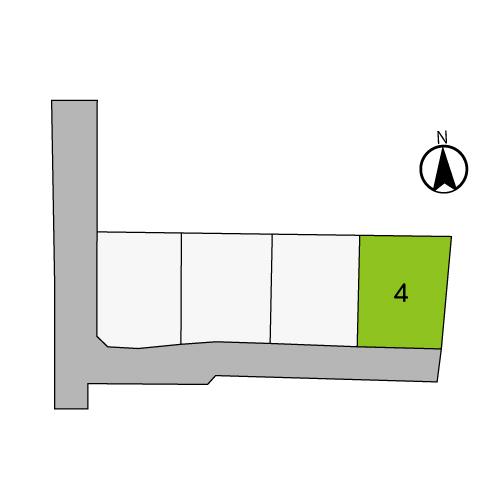 Compartment figure. Land price 14,464,000 yen, Land area 154.25 sq m