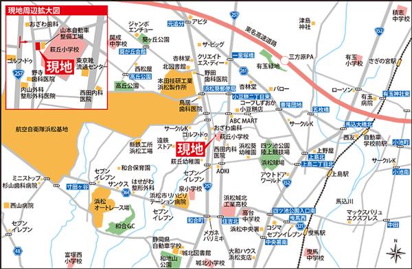 Local guide map.  ※ Near the guide map