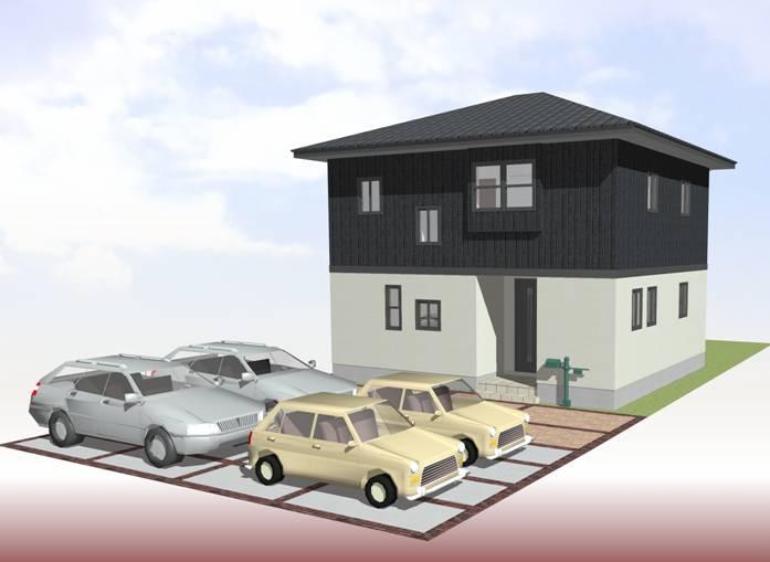 Building plan example (Perth ・ appearance). Building plan example