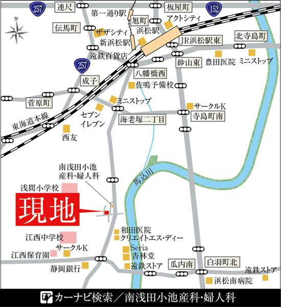 Local guide map.  ※ Near the guide map