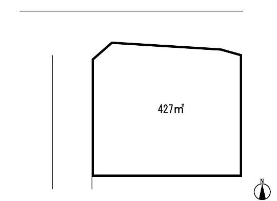Compartment figure. Land price 35 million yen, Land area 427 sq m