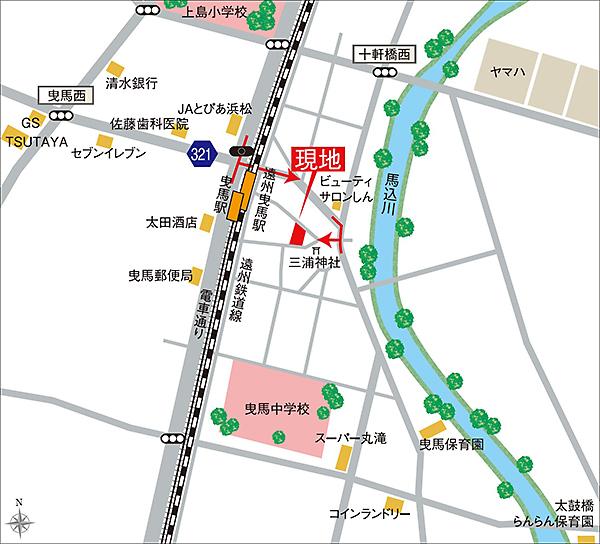 Local guide map.  ※ Near the guide map