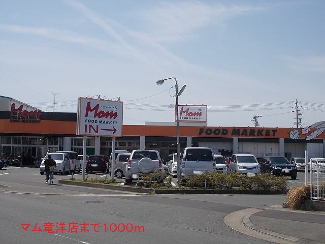 Supermarket. 1000m until Mom Ryuyo store (Super)