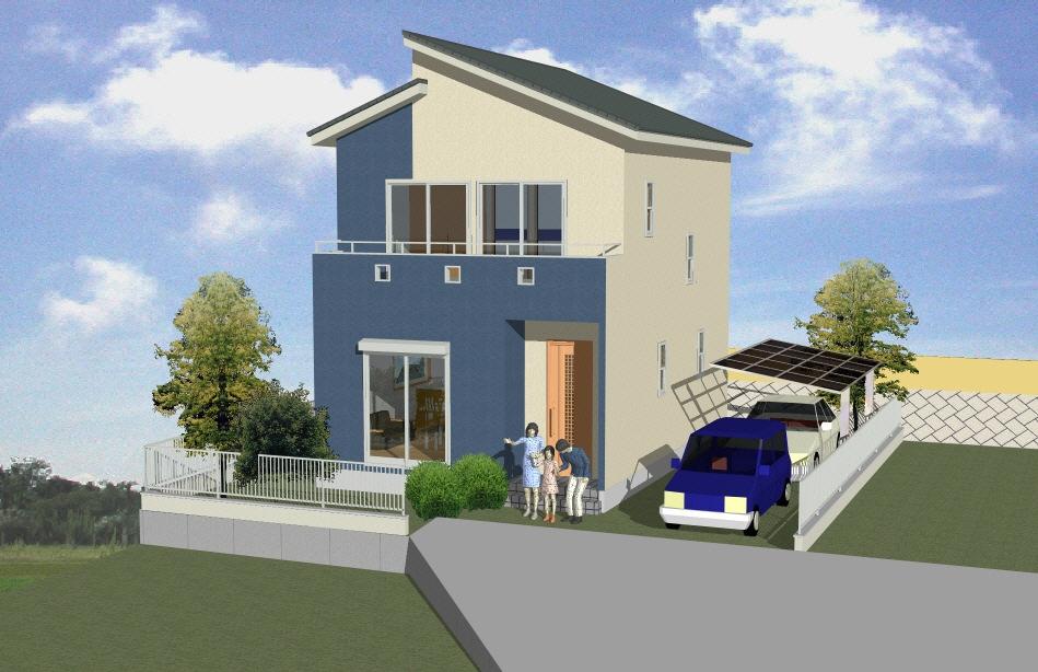 Rendering (appearance). (C Building) complete virtual view 