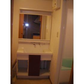 Washroom. Shampoo is Dresser