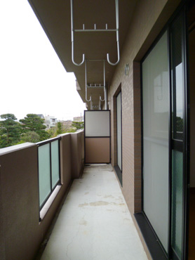 Balcony. Day is good on the south-facing.