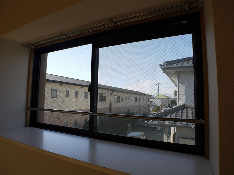 View. The view from the bay window