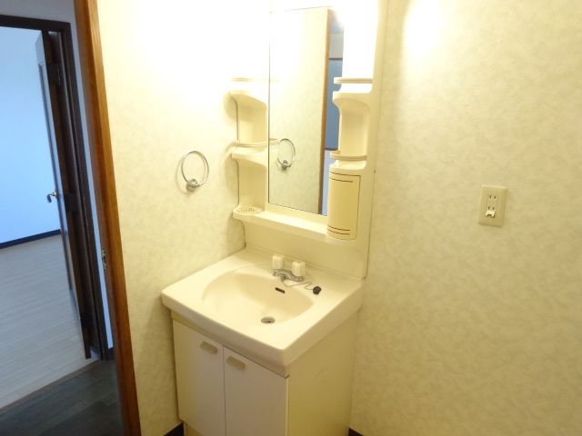 Washroom. Bath with shower