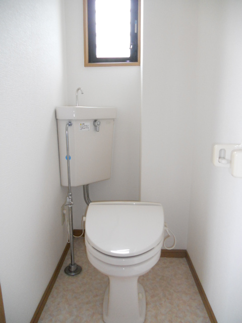 Toilet. Bright and pleasant toilet with window