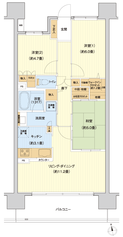 Floor: 3LDK + WIC + FC, the occupied area: 69.78 sq m, Price: TBD