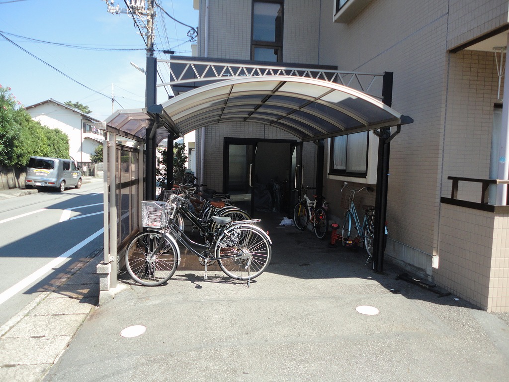 Parking lot. Bicycle-parking space