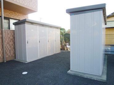 Other Equipment. We have with a private storeroom in all houses.