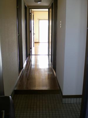Entrance. Indoor hallway from the front door
