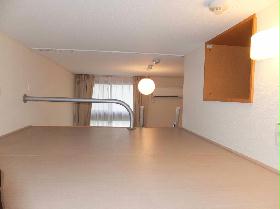 Living and room. Loft is also available as a large storage