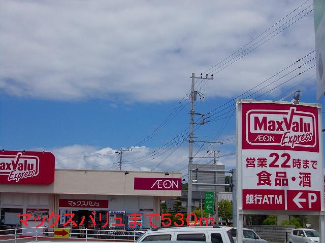 Supermarket. Maxvalu until the (super) 530m