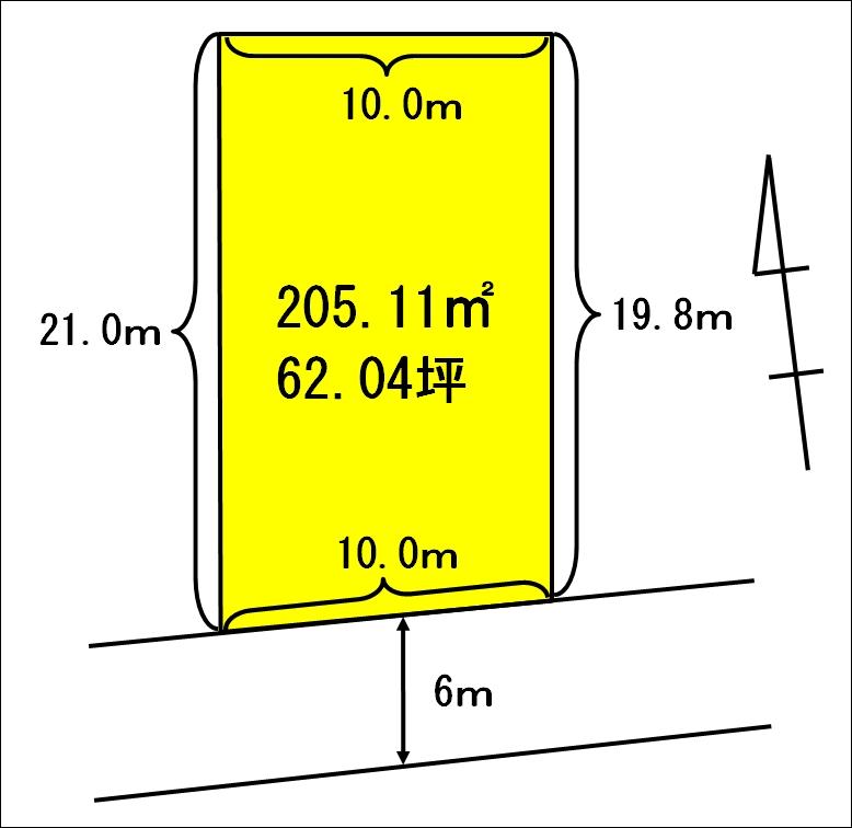 Compartment figure. Land price 15,199,000 yen, Land area 205.11 sq m