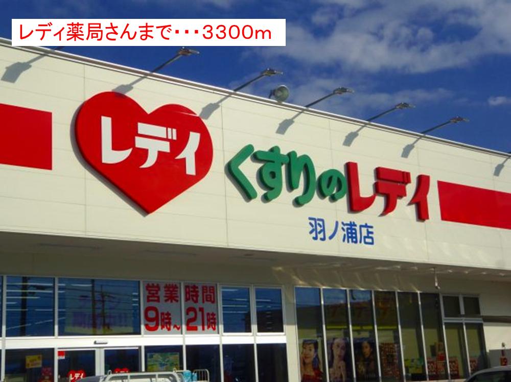 Dorakkusutoa. Lady 3300m until the pharmacy (drugstore)