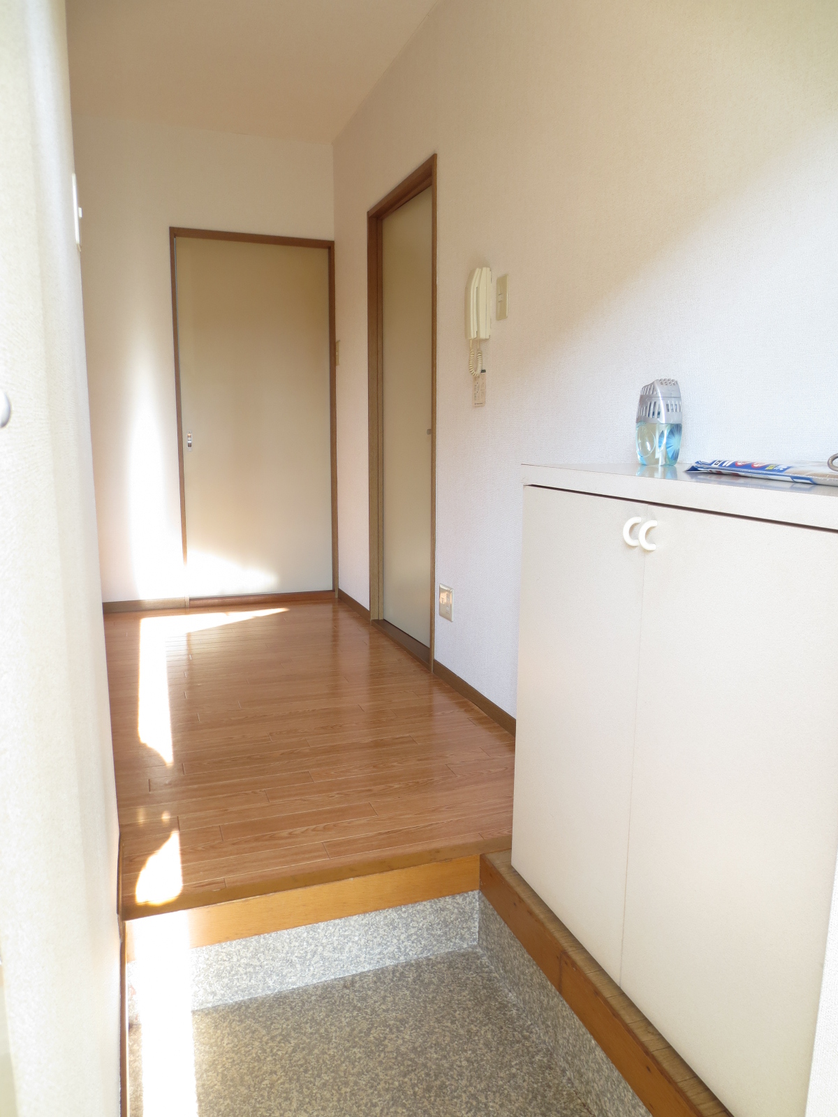 Entrance. There are shoe box!