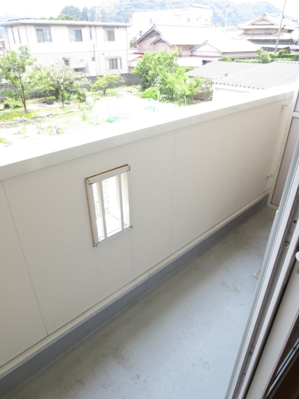 Balcony. Your laundry here.