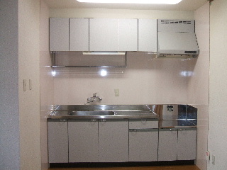 Kitchen. The dishes in the kitchen, which had subsided and refreshing.