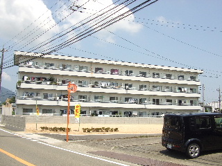 Building appearance. It took plenty of parking spaces in the south.