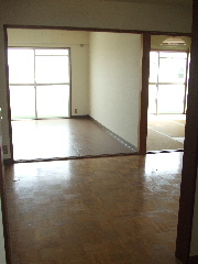 Living and room. wide, Bright room.