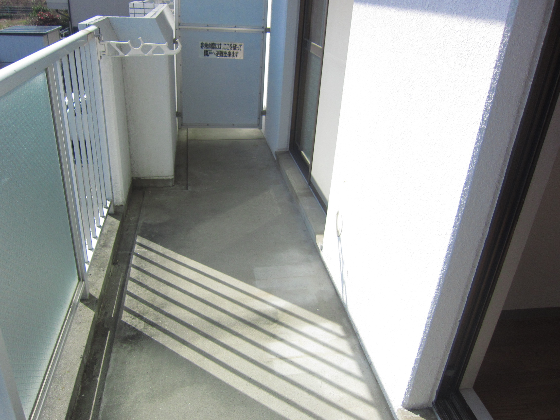 Balcony. Balcony is also on the north side two sides specification!