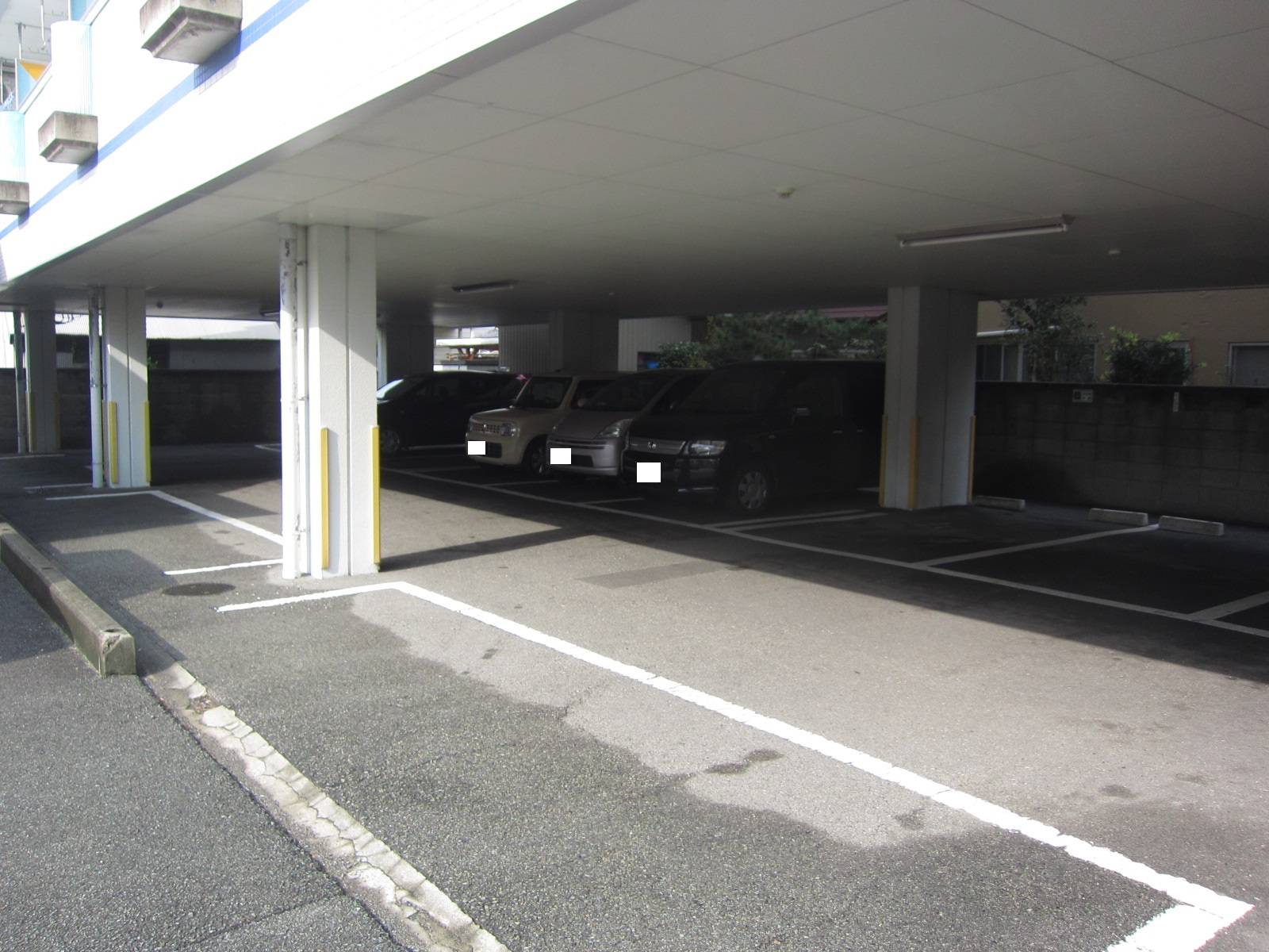 Parking lot. The first floor has become a parking space!