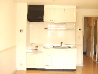 Kitchen. Let's make cooking a lot in white kitchen.