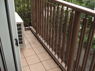 Balcony. It is a good balcony with a panoramic view.