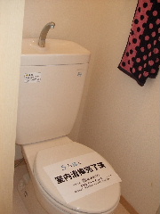 Toilet. Toilet is also a feeling of cleanliness full.