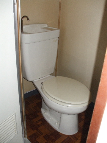 Toilet. Toilet space is also broad.