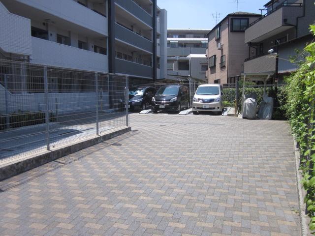 Parking lot. Common areas