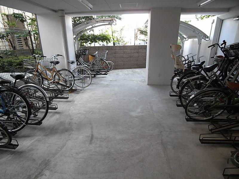 Other common areas. Building in the parking lot
