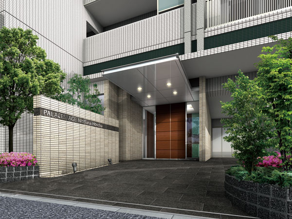 Buildings and facilities. Entrance that invites live person to the day-to-day pleasant. Including the upscale woodgrain door, Design tile Ya that was spread on the floor, Large window glass, etc., Matching well-balanced different material. While taking advantage of its texture and warmth to the fullest, I was raised tailoring in bright high-quality space. (Entrance Rendering)