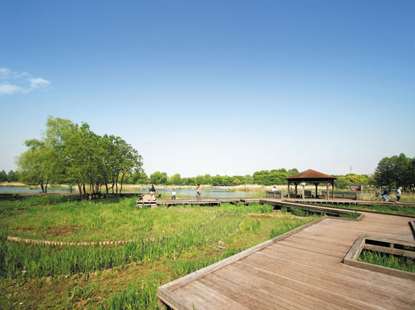 Surrounding environment. Close to dotted with small children also play together park. Spacious relaxation space if further put off a little leg, There is Tonerikoen. baseball Ground ・ Or passing a good sweat of feelings, such as in the tennis court, Among the natural weave feeling of opening of the four seasons, You can also enjoy, such as your family barbecue in Minna. (Tonerikoen)