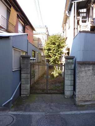 Local land photo. Site entrance (the alley-like portion)