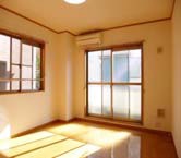 Living and room. Bright rooms with two faces lighting