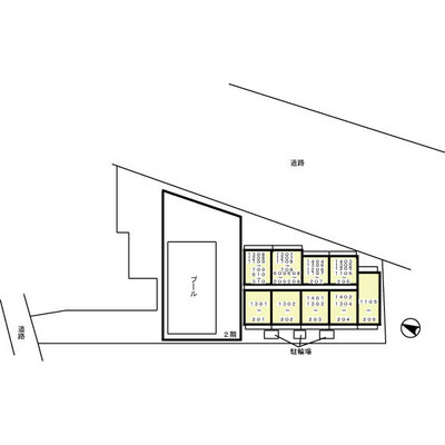 Parking lot. layout drawing