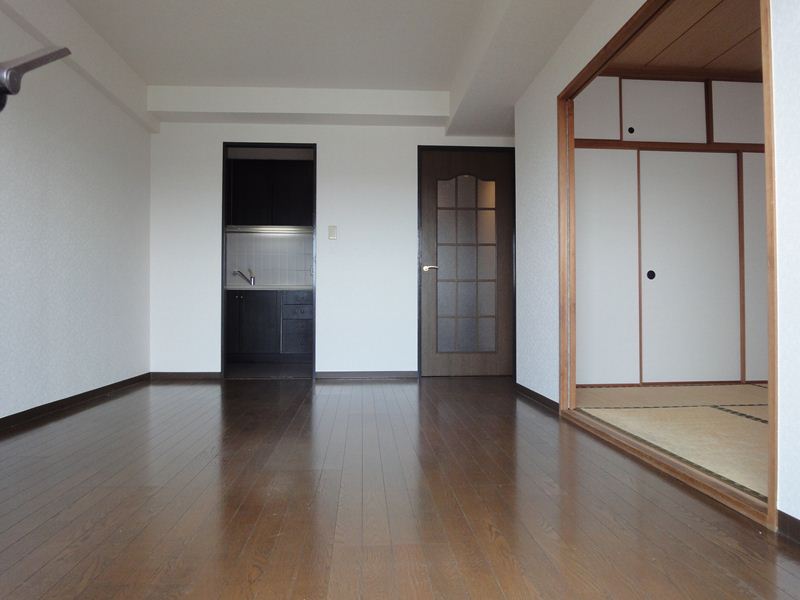 Living and room. Spacious living room with kitchen independent type