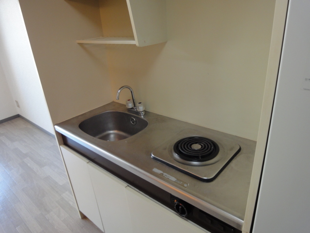 Kitchen. 1-neck electric mini-kitchen with stove